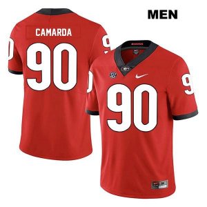 Men's Georgia Bulldogs NCAA #90 Jake Camarda Nike Stitched Red Legend Authentic College Football Jersey KTC3754XA